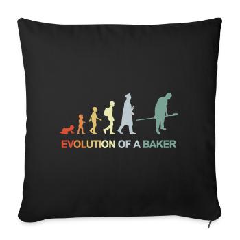 Vintage Baker Evolution - Sofa pillowcase 17,3'' x 17,3'' (45 x 45 cm) - black - Front