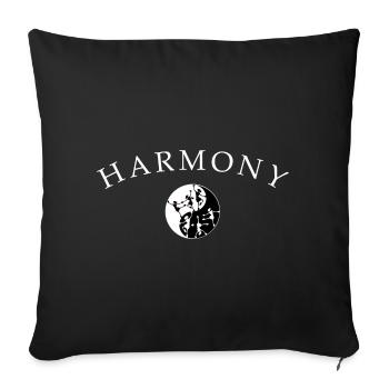 Dancing Ballet Harmony - Sofa pillowcase 17,3'' x 17,3'' (45 x 45 cm) - black - Front