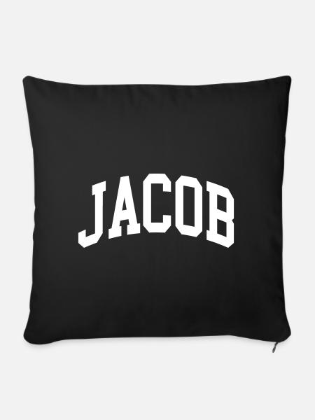 Jacob - Sofakissenbezug 45 x 45 cm - Schwarz