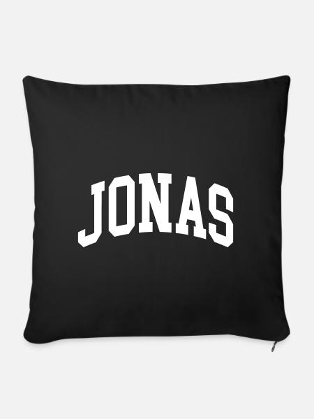 Jonas - Sofakissenbezug 45 x 45 cm - Schwarz