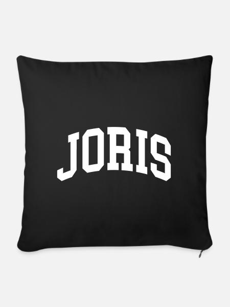 Joris - Sofakissenbezug 45 x 45 cm - Schwarz