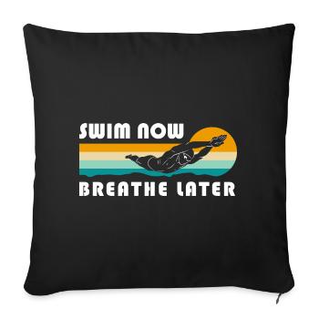 Piscine Sun Friends - Housse de coussin décorative 45 x 45 cm - noir - Devant
