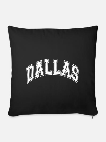 Dallas - Sofakissenbezug 45 x 45 cm - Schwarz