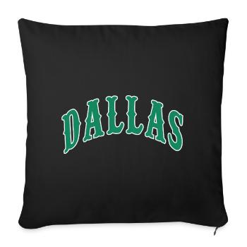 Dallas - Housse de coussin décorative 45 x 45 cm - noir - Devant
