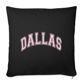 Dallas - Housse de coussin décorative 45 x 45 cm - noir - Devant