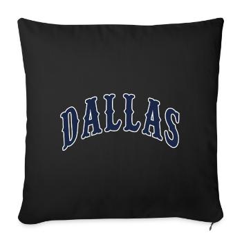 Dallas - Housse de coussin décorative 45 x 45 cm - noir - Devant