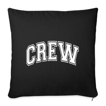 crew - Sofa pillowcase 17,3'' x 17,3'' (45 x 45 cm) - black - Front