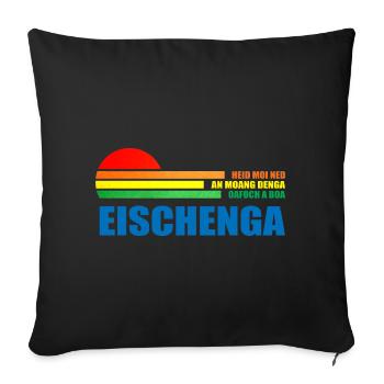 heid moi ned an moang denga oafoch a boa eischenga - Sofakissenbezug 45 x 45 cm - Schwarz - Vorne