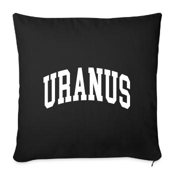 Uranus - Housse de coussin décorative 45 x 45 cm - noir - Devant