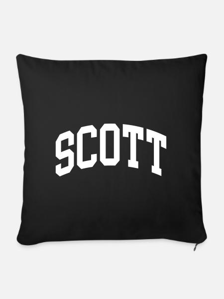 Scott - Sofakissenbezug 45 x 45 cm - Schwarz