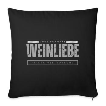 Juste spritzer - Housse de coussin décorative 45 x 45 cm - noir - Devant