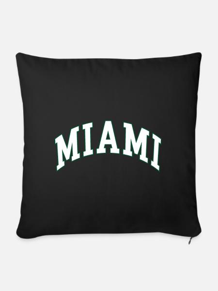 Miami - Sofakissenbezug 45 x 45 cm - Schwarz
