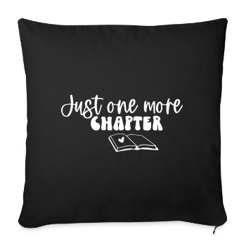 Just One More Chapter - Sofa pillowcase 17,3'' x 17,3'' (45 x 45 cm) - black - Front