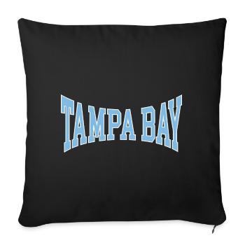 Tampa Bay - Sofa pillowcase 17,3'' x 17,3'' (45 x 45 cm) - black - Front