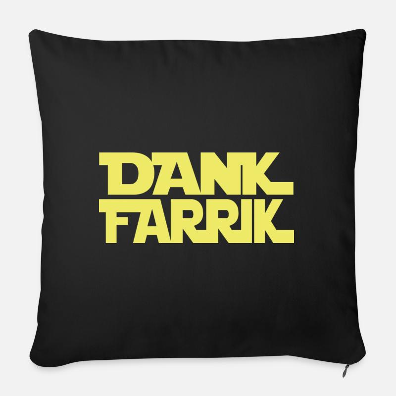 Dank Farrik - Sofakissenbezug 45 x 45 cm - Schwarz