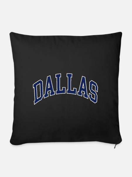 Dallas - Sofakissenbezug 45 x 45 cm - Schwarz