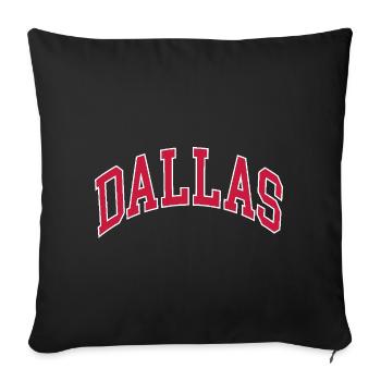 Dallas - Housse de coussin décorative 45 x 45 cm - noir - Devant