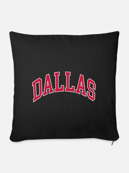Dallas - Sofakissenbezug 45 x 45 cm - Schwarz