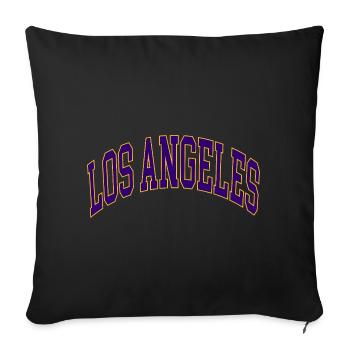 Los Angeles - Sofa pillowcase 17,3'' x 17,3'' (45 x 45 cm) - black - Front