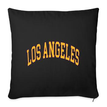 Los Angeles - Sofa pillowcase 17,3'' x 17,3'' (45 x 45 cm) - black - Front