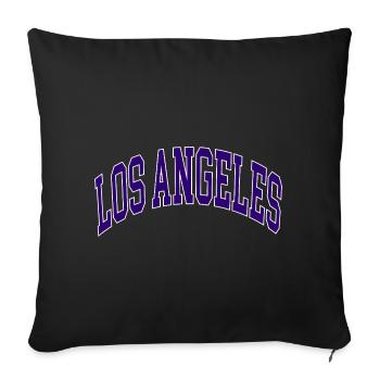 Los Angeles - Sofa pillowcase 17,3'' x 17,3'' (45 x 45 cm) - black - Front
