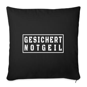 Secured Father's Day Malle Style - Sofa pillowcase 17,3'' x 17,3'' (45 x 45 cm) - black - Front