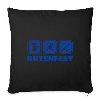 Rod Festival Ravensburg Bière Sun Arbalète - Housse de coussin décorative 45 x 45 cm - noir - Devant