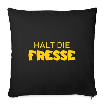 Shut Up - Cool Saying - Sofa pillowcase 17,3'' x 17,3'' (45 x 45 cm) - black - Front
