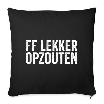 FF Nice Salting – Straight to the Point - Sofa pillowcase 17,3'' x 17,3'' (45 x 45 cm) - black - Front