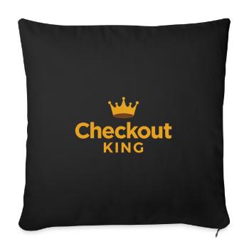 Découvrez la tenue sportive King Dart Crown Crown - Housse de coussin décorative 45 x 45 cm - noir - Devant