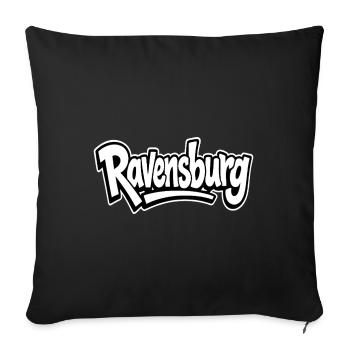 Ravensburg Heimat Fan Collection - Sofa pillowcase 17,3'' x 17,3'' (45 x 45 cm) - black - Front