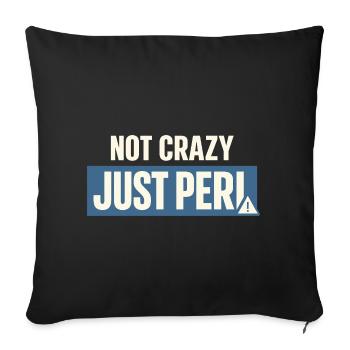 Périménopause Humour Périménopause - Housse de coussin décorative 45 x 45 cm - noir - Devant