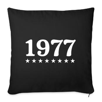 1977 Limited Edition 1977 Retro 1977 - Sofa pillowcase 17,3'' x 17,3'' (45 x 45 cm) - black - Front