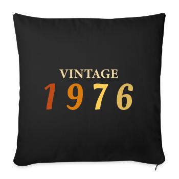 Tee 50 Ans Légende Né(e) 1976 - Housse de coussin décorative 45 x 45 cm - noir - Devant