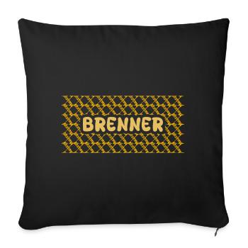 Burner Yellow Net Pattern - Sofa pillowcase 17,3'' x 17,3'' (45 x 45 cm) - black - Front