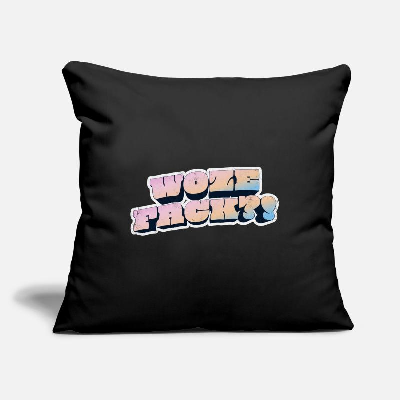 Wow Face Pastel Graffiti Style Housse de coussin décorative 45 x 45 cm