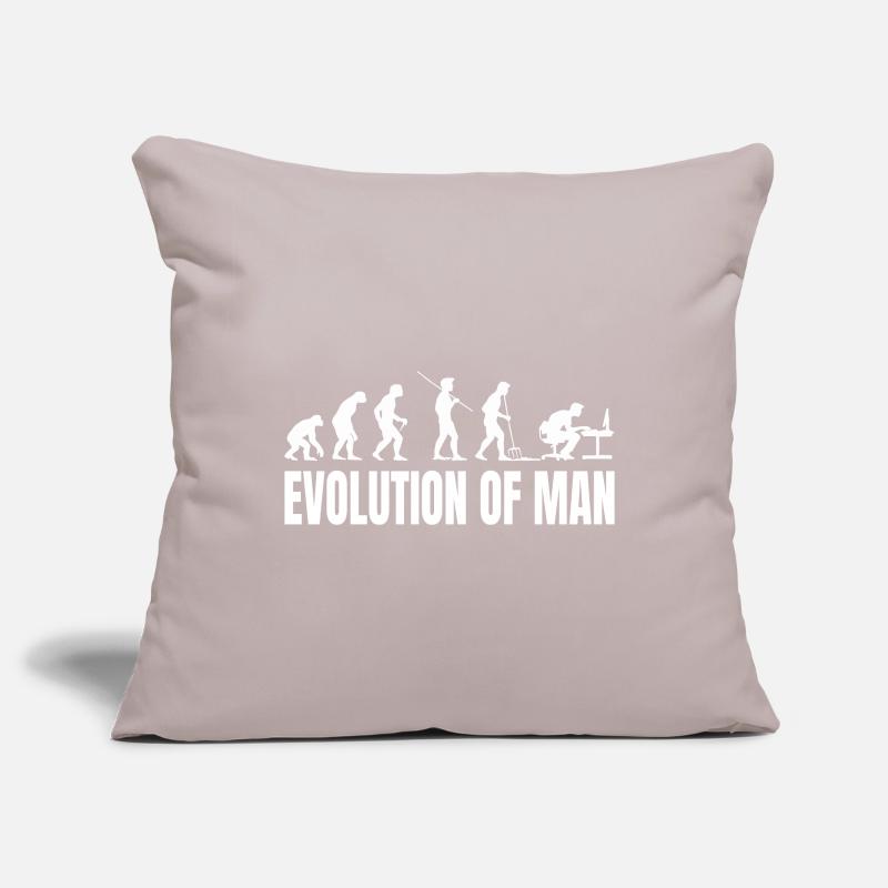 Évolution du programmeur informatique Codeur informatique Housse de coussin décorative 45 x 45 cm
