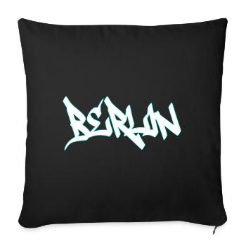 Berlin  - Sofakissenbezug 45 x 45 cm - Schwarz - Vorne