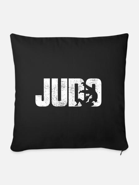 Judo - Sofakissenbezug 45 x 45 cm - Schwarz
