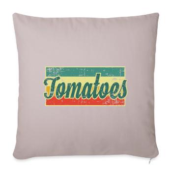 Tomates - Housse de coussin décorative 45 x 45 cm - taupe clair - Devant