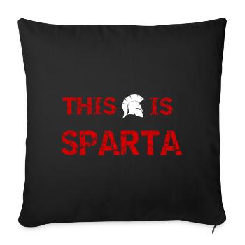 C'est Sparta - Housse de coussin décorative 45 x 45 cm - noir - Devant