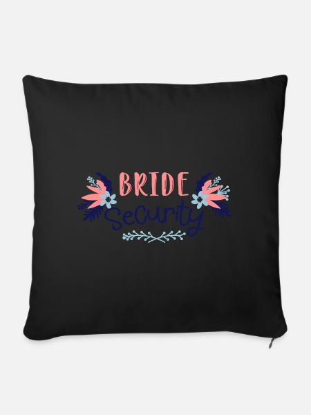 BRIDE 2 - Sofakissenbezug 45 x 45 cm - Schwarz