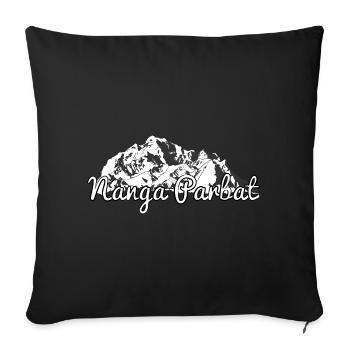 Nanga Parbat - Sofa pillowcase 17,3'' x 17,3'' (45 x 45 cm) - black - Front