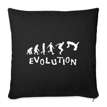 Salto Parkour Freerunning Gift Hobby Evolution - Sofa pillowcase 17,3'' x 17,3'' (45 x 45 cm) - black - Front