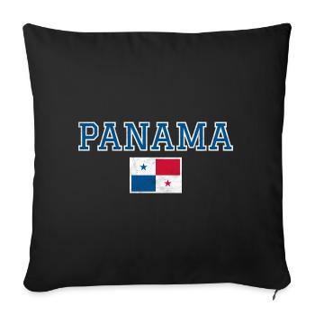 Panama - Sofa pillowcase 17,3'' x 17,3'' (45 x 45 cm) - black - Front