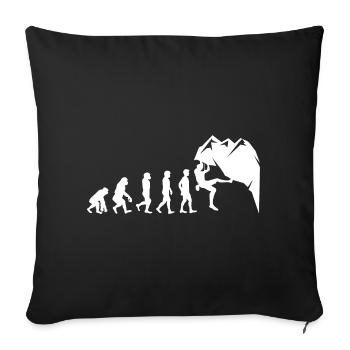 Rock Climbing Bouldering Wall Climber Evolution - Sofa pillowcase 17,3'' x 17,3'' (45 x 45 cm) - black - Front
