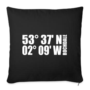 Rochdale Coordinates - Sofa pillowcase 17,3'' x 17,3'' (45 x 45 cm) - black - Front