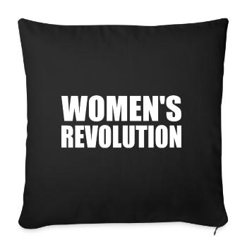 Womens revolution - Housse de coussin décorative 45 x 45 cm - noir - Devant