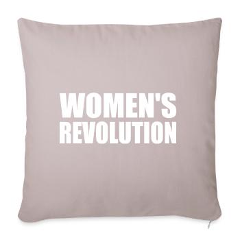 Womens revolution - Sofa pillowcase 17,3'' x 17,3'' (45 x 45 cm) - light taupe - Front