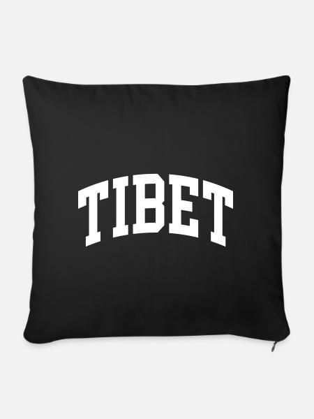 Tibet - Sofakissenbezug 45 x 45 cm - Schwarz